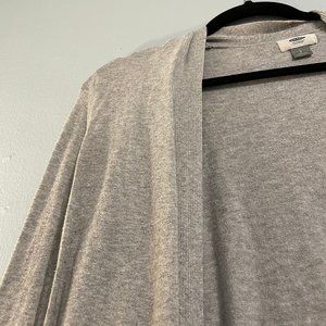 Lightweight Grey Open Front Cardigan